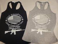 2nd Amendment Giving Good Guys Guns Since 1791 Ladies Racerback Tank Tops