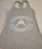 2nd Amendment Shall Not Be Infringed Protect Our Rights Ladies Racerback Tank Tops