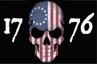 Betsy Ross 1776 American Skull 3'x5' Flag