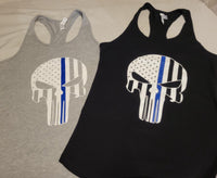 Blue Line Punisher Ladies Tank Tops