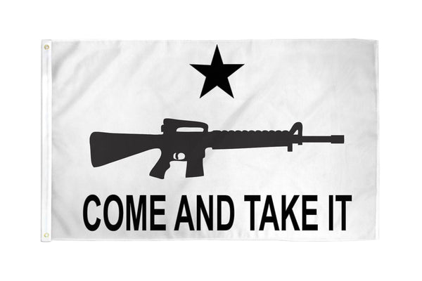 Come and Take It (Black Rifle) Flag 3x5ft Poly