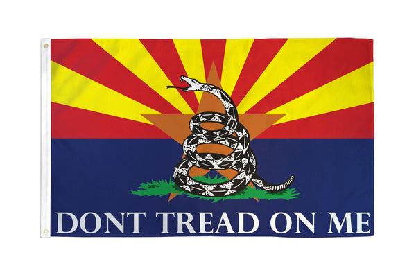 Don't Tread On Me (Arizona) Gadsden Flag 3x5ft Poly Flags