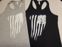 Draped Flag Ladies Tank Top