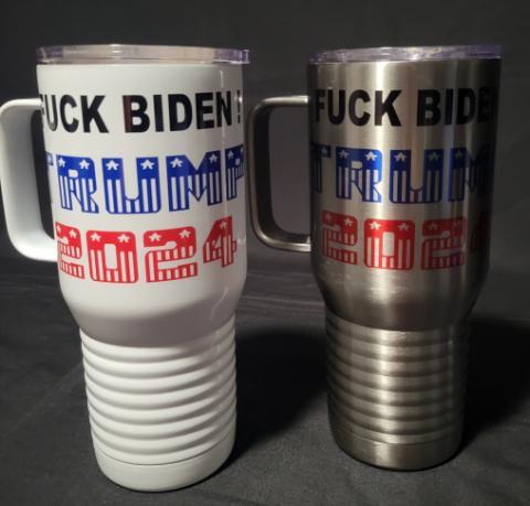 Fuck Biden Trump 2024 20oz Coffee Cups / Mug