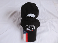 Protect the 2A Black USA Flag 2nd Amendment 1791 Embroidered