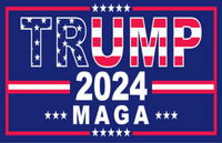 Trump 2024 Stars & Stripes M A G A Flag