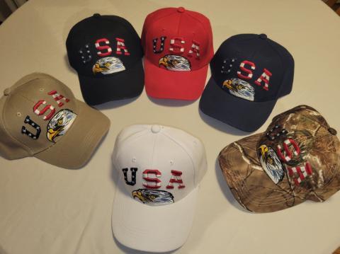 USA Bald Eagle Embroidered Baseball Hat