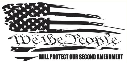 We The People Will Protect Our Second Amendment- Bumper Sticker