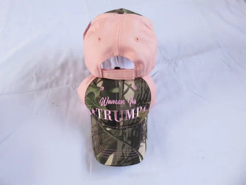 Women For Trump Pink / Camo Baseball Hat