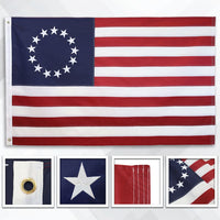 Betsy Ross USA Embroidered Flag 3x5ft